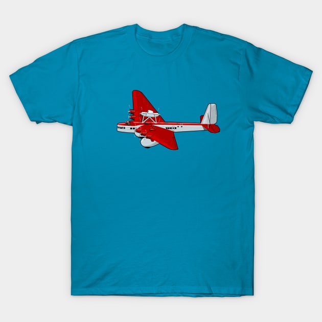 Cartoon retro airplane T-Shirt by Mechanik